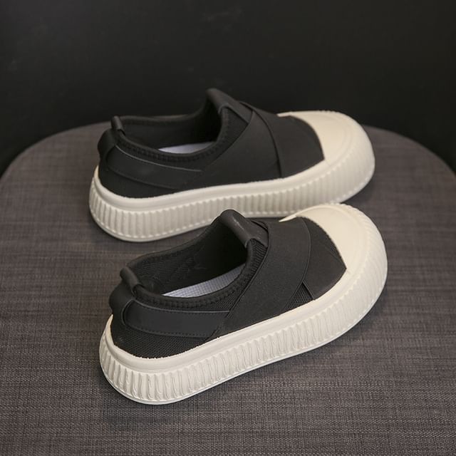 Sneakers Platform Slip-On Mesh