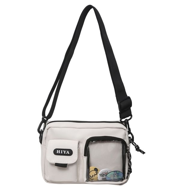 Crossbody + Set: Lettering Bag Badge Multi-Pocket