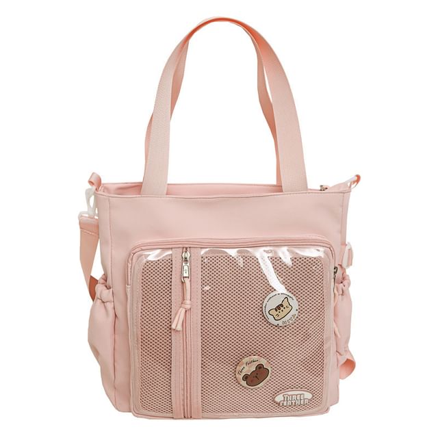 Tote Set: + Bag Gingham Multi-Pocket Badge