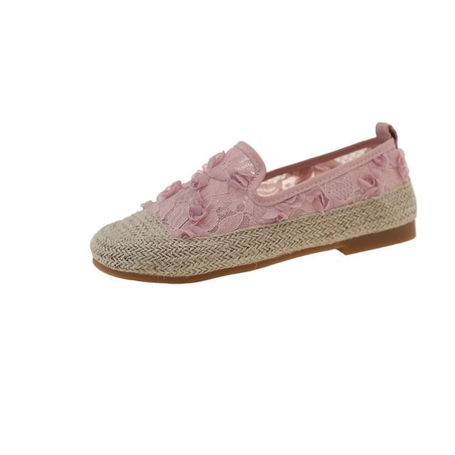 Mesh Slip-Ons Espadrille Floral