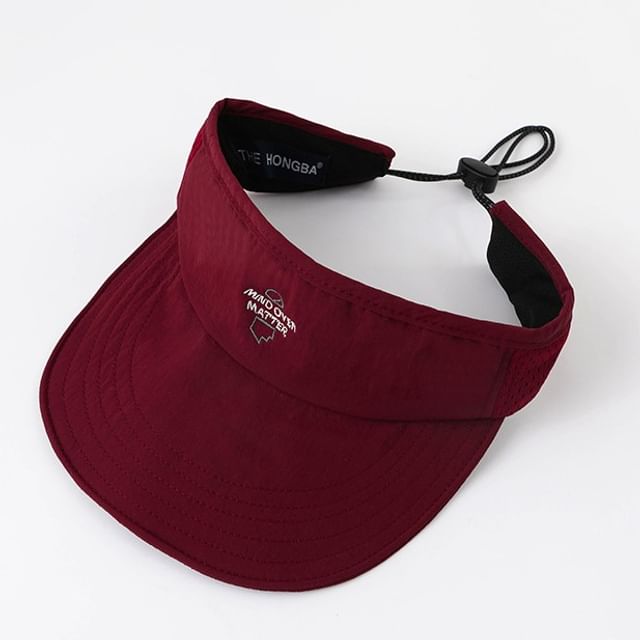 Lettering Visor Embroidered