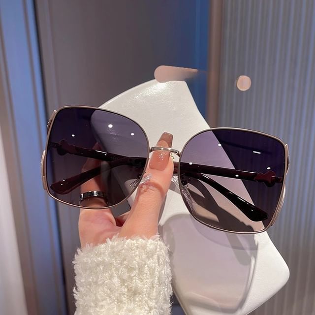 Cleaning Square Pouch Sunglasses Cloth Polished Case Metal Frame / Oversized Set