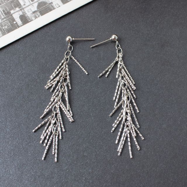 Drop Clip-On Earring / Fringed