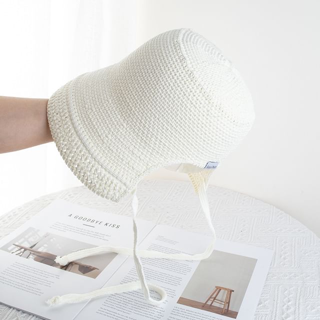 Cloche Textured Hat Plain