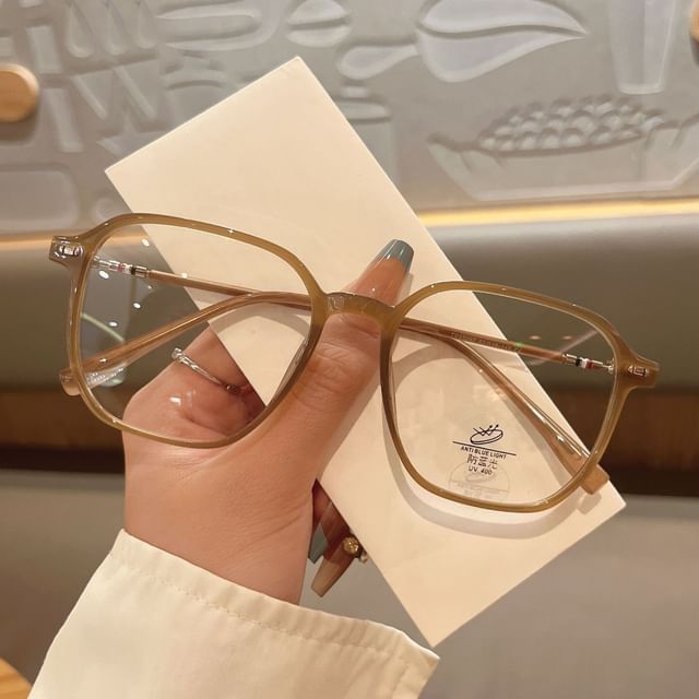 Glasses Blue Geometric Blocking Light