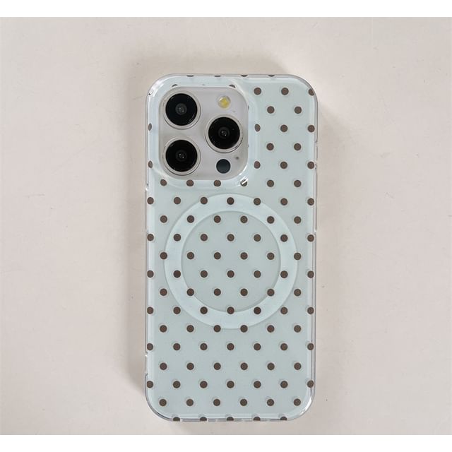 Case Polka Magnetic Phone with (Compatible Dot MagSafe)