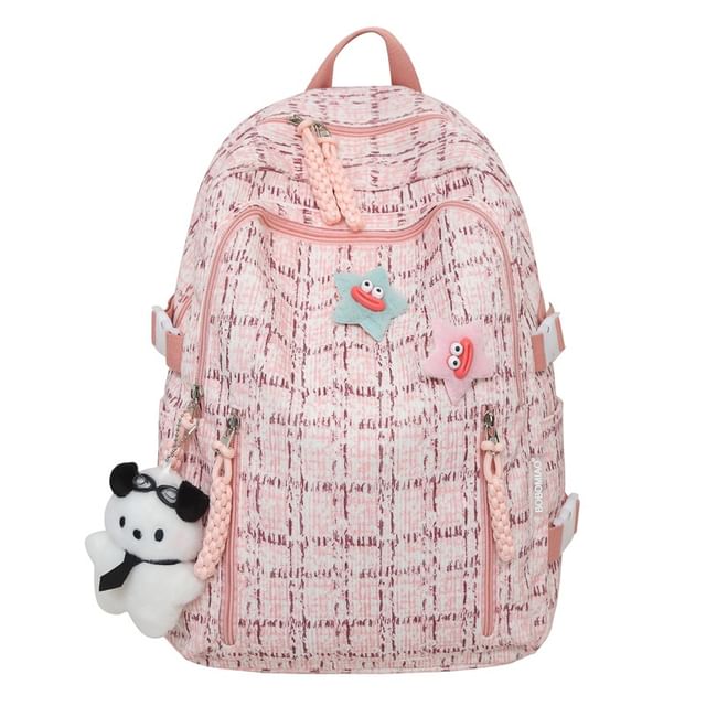 Backpack Zip Plaid