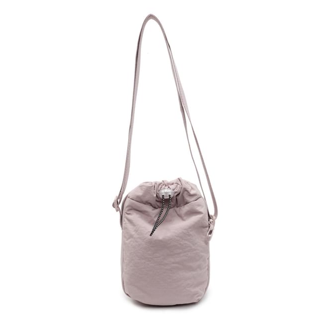 Drawstring Plain Bag Crossbody