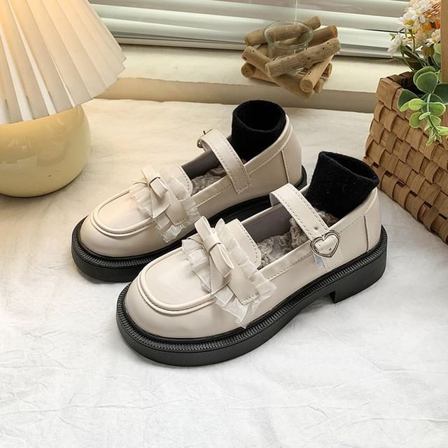 Platform Mary Jane Bow Shoes