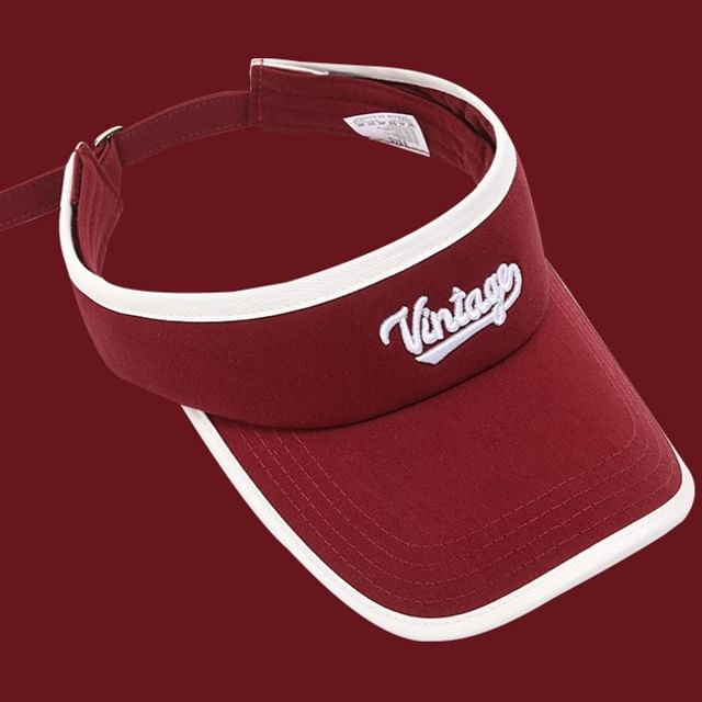 Sun Lettering Piped Visor Embroidered