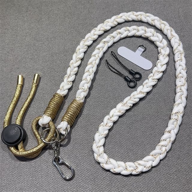 Braided Strap Phone Pad with Lanyard and