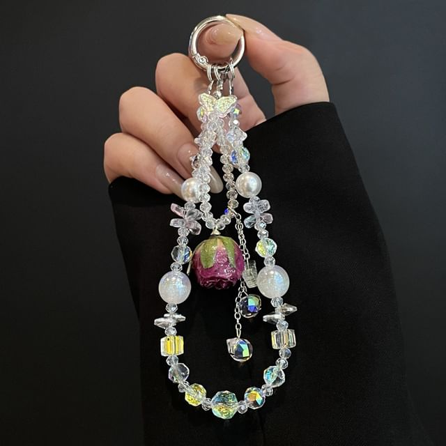 Phone Beaded with Pad Lanyard