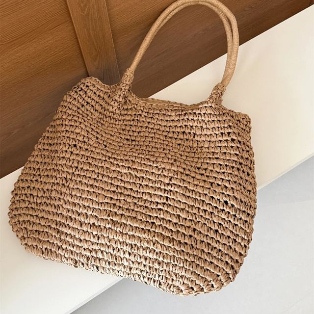 Bag Tote Plain Straw