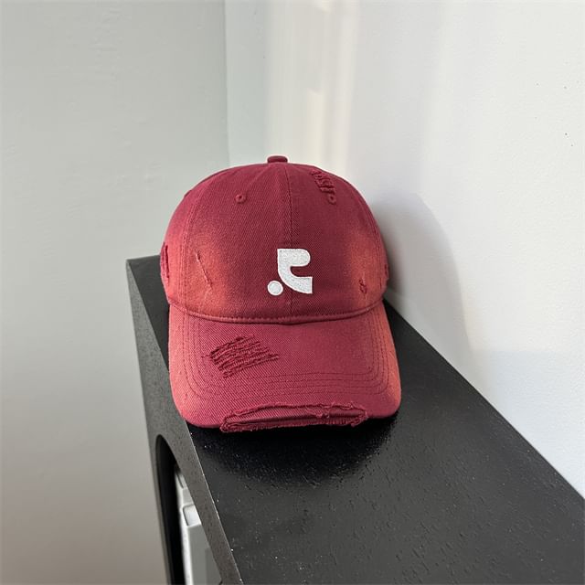 Cap Distressed Embroidered Baseball