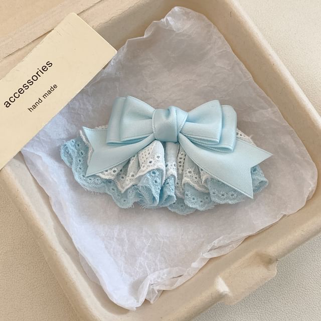 Set Clip / Lace Hair Bow