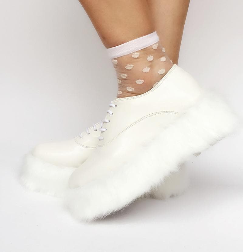 Elegant Made SP167987 Fur Custom Shoes Fluffy