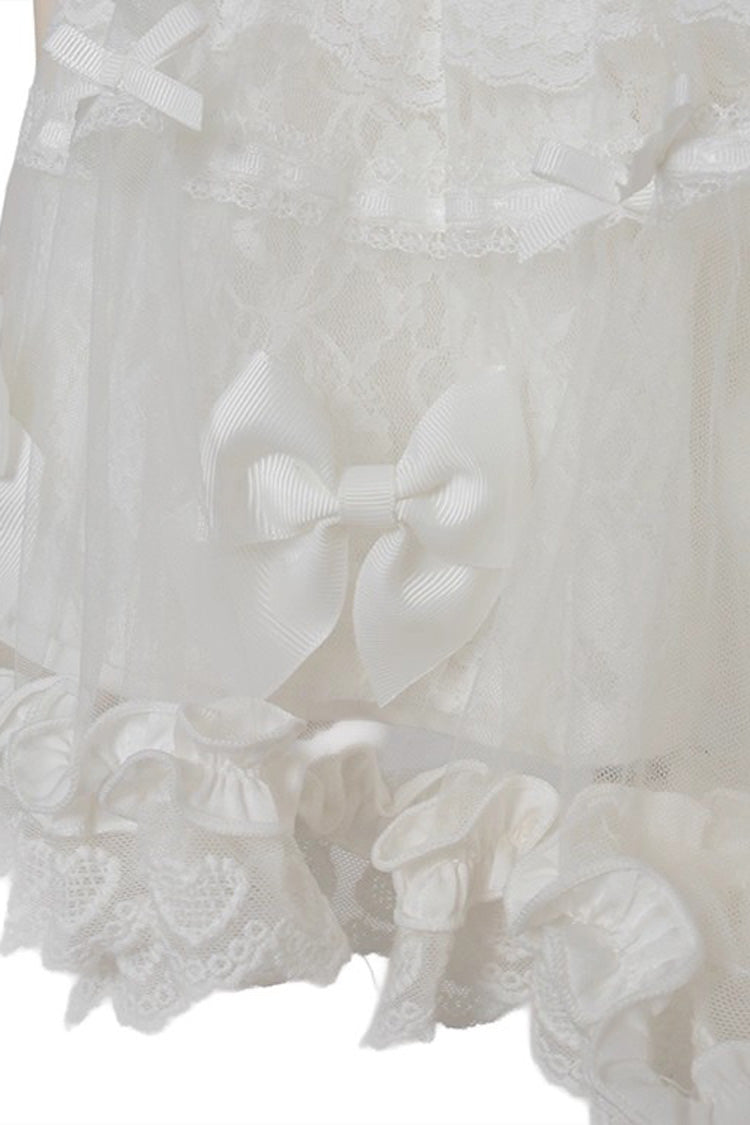 Sweet Ruffle Bow Lace Plus Size Japanese Skirt - Sweet Lolita