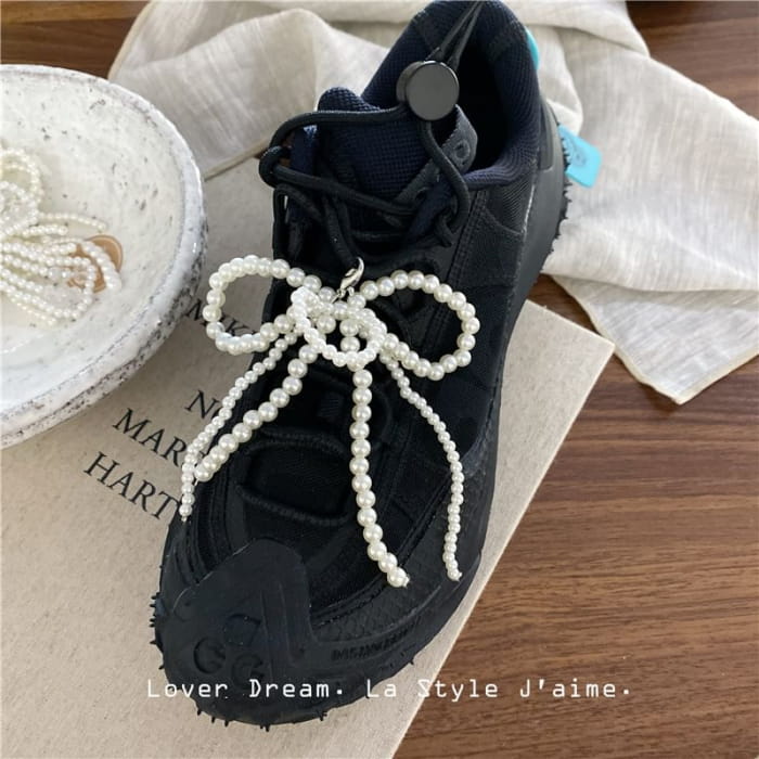 Beaded Ribbon Shoe Accessory