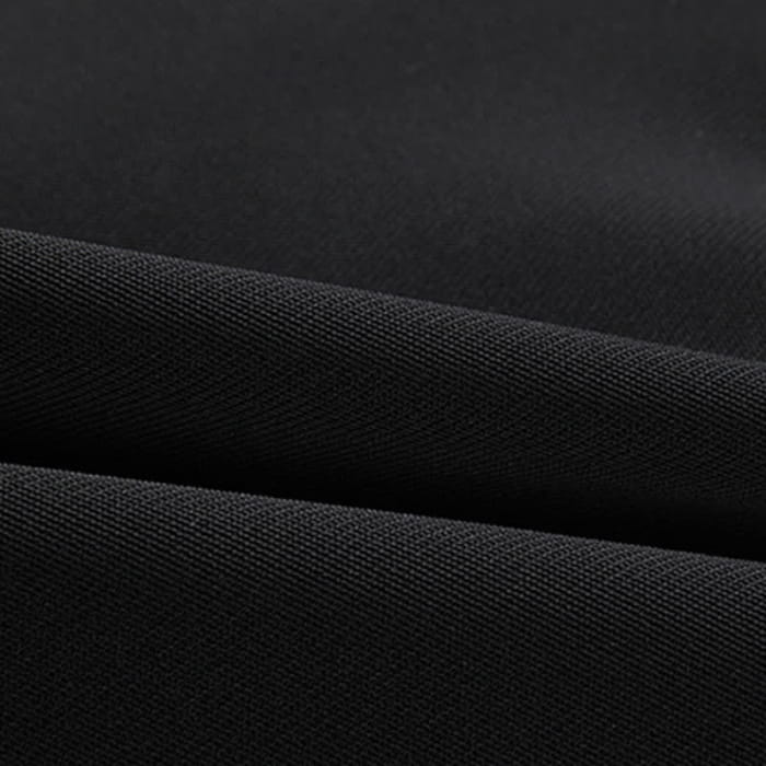 Black Decor Short Blazer Lace Up Irregular Slip Dress Set