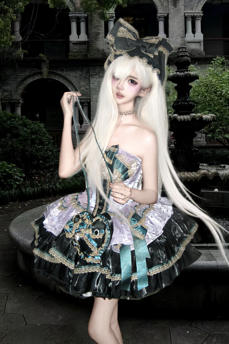 Multi-Layered Lace-Up Ballet Dress - The Little Mermaid's Tears