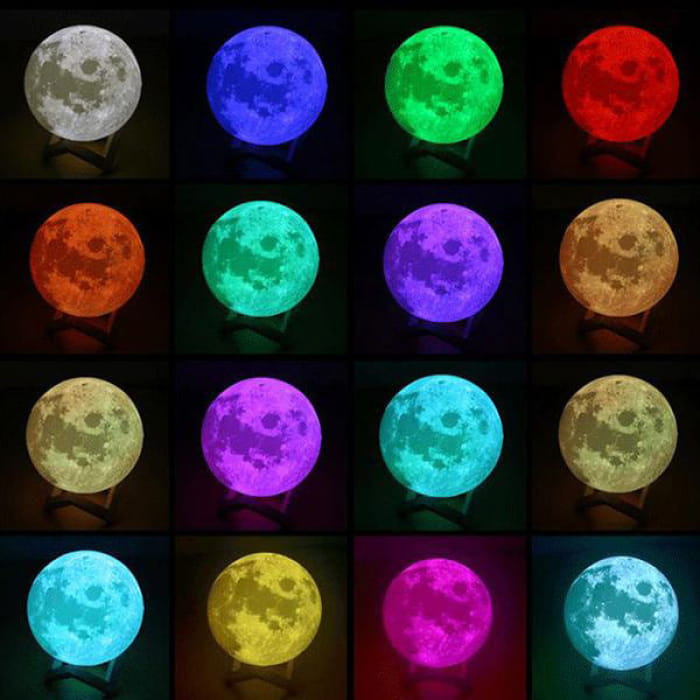 Colorful Moon Lamp - Home Decor