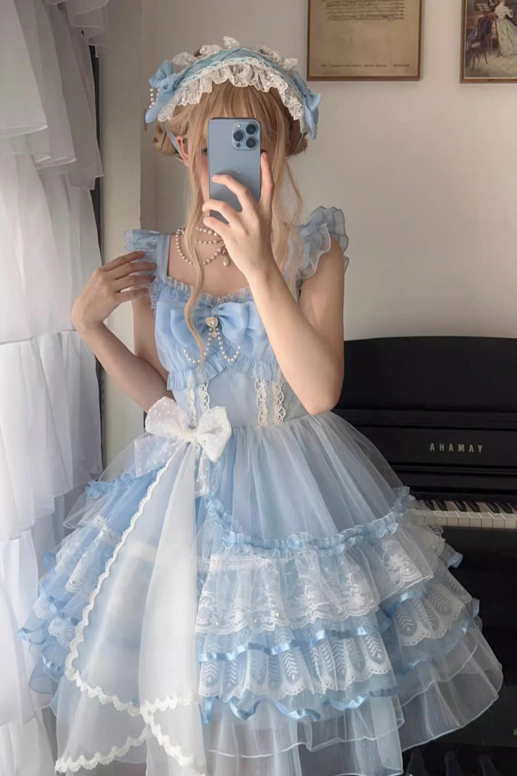 Azure Layered Hanayome Sweet JSK Gown