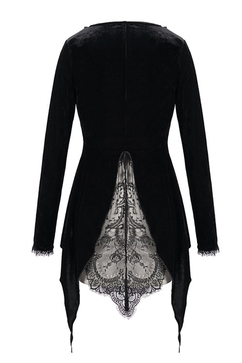 Knitted Mini Jacket Dress - Black