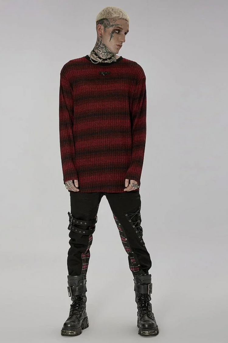 Men's Steampunk Sweater - Striped, Long Sleeve, 2 Colors