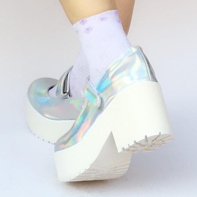 Made Laser Custom Shoes Hologram SP168086 Platform
