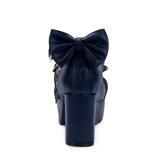 Ribbon Rounded-Toe Girly Lolita High-Heel Pumps