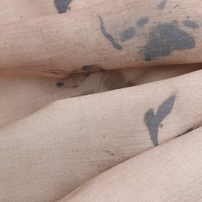 Elegant Lace Up Flared Sleeve Top Vintage Floral Print Wide