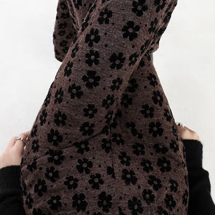 Vintage Floral Flare Trousers - Pants