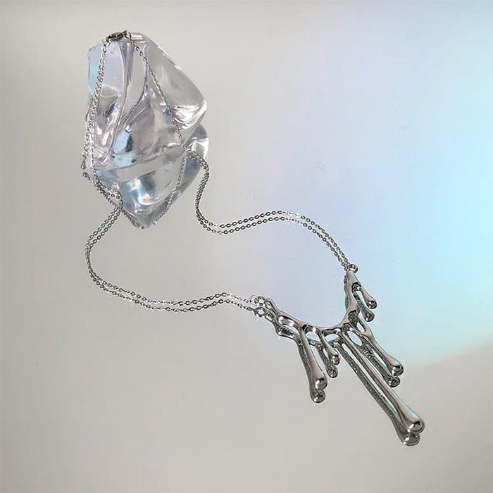 Water Drop Necklace - Standart / Silver