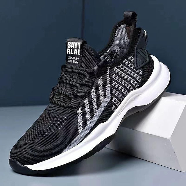 Look Sneakers Sporty Shoes Flyknit Men's Casual