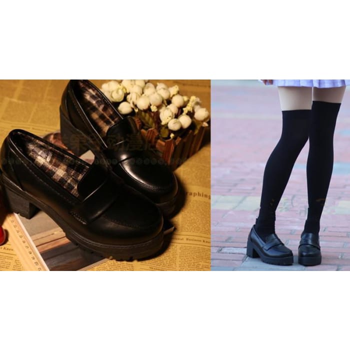 Black Uniform Cosplay Shoes CP153550 - Cospicky