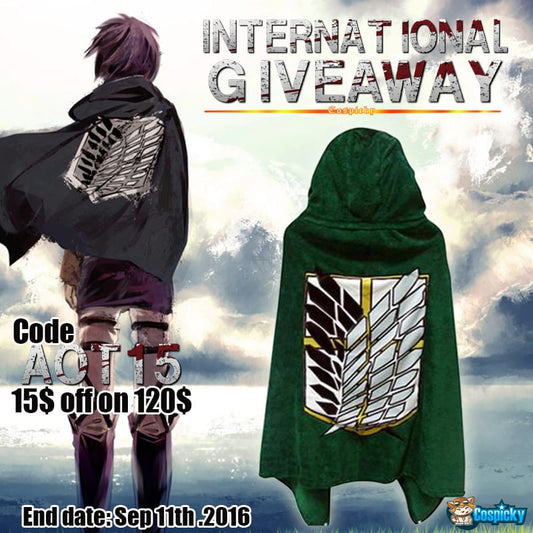 Attack On Titan Homewear Cape Giveaway