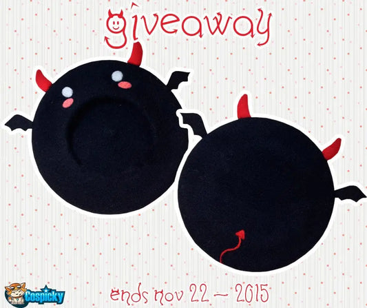 Cospicky Devil Beret Hat Giveaway