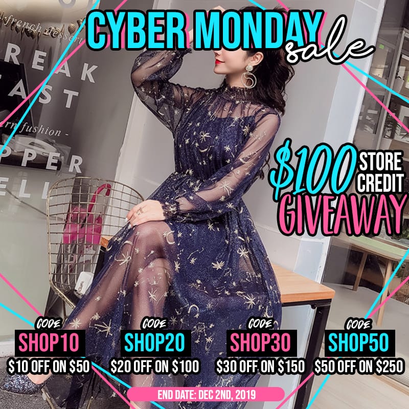 Cyber Monday Big Sale + Free 100$ Store Credit!
