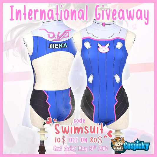 D.VA Cosplay Swimsuit Giveaway