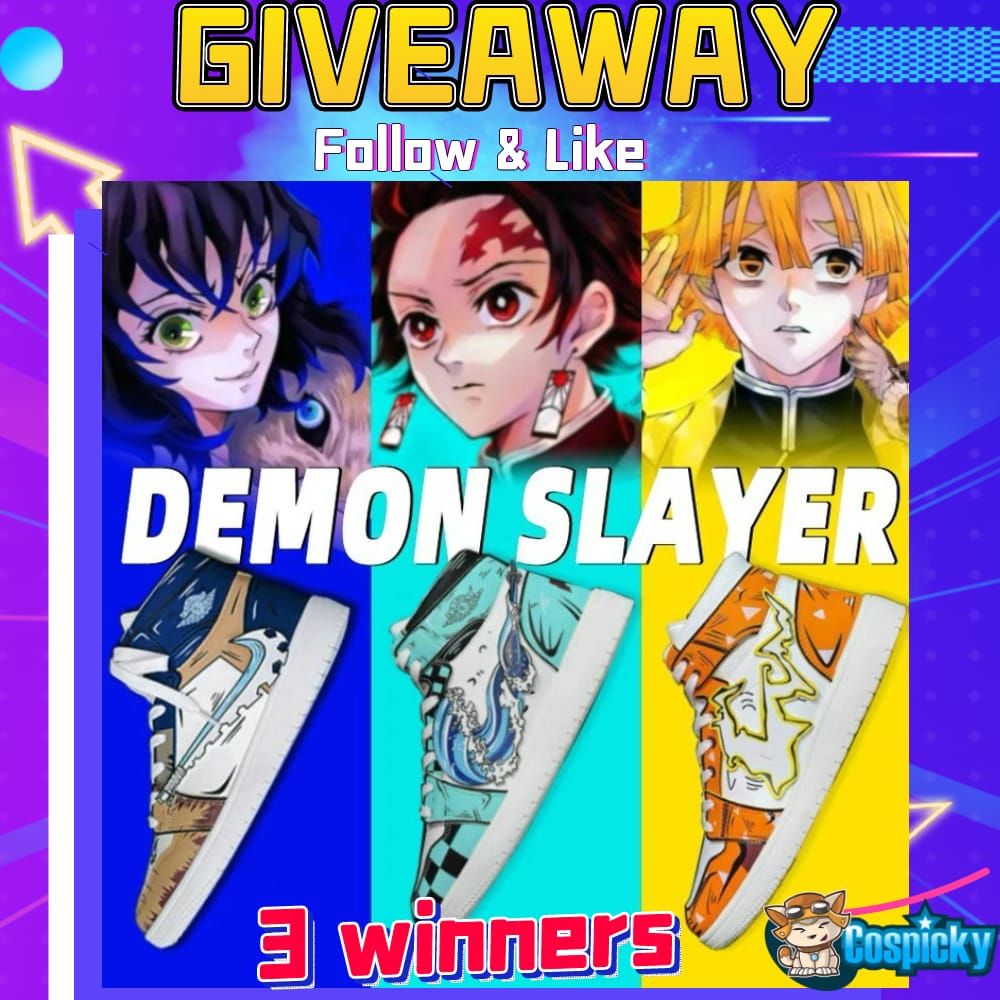 Demon Slayer Sneakers Giveaway from CosPicky