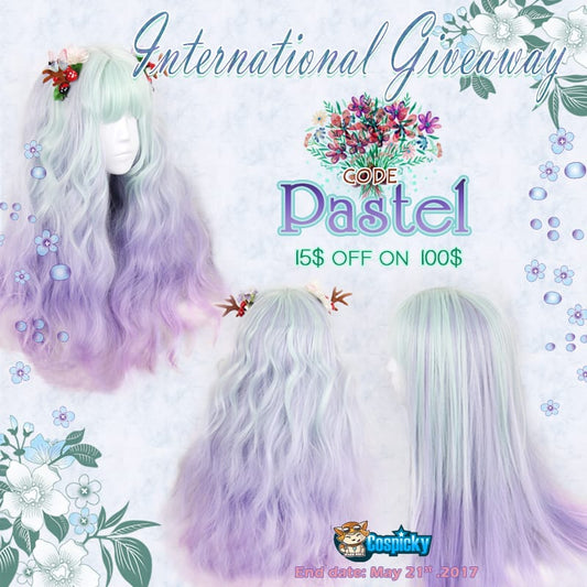 Green Purple Pastel Lolita Wig Giveaway
