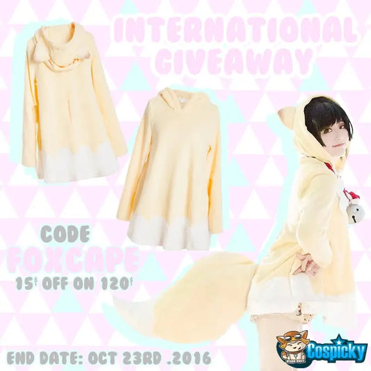 Kawaii Fox Cape Halloween Giveaway