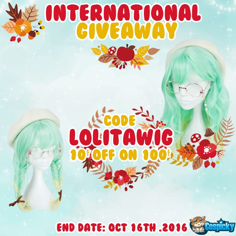 Lolita Green Curly Hair Wig Giveaway