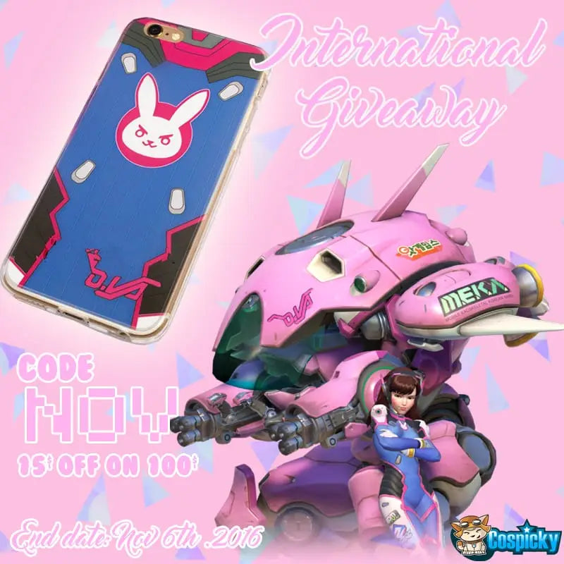 Overwatch D.VA Phone Case Giveaway