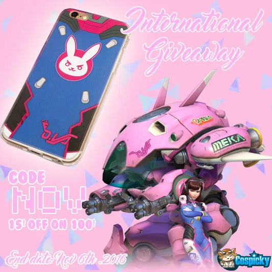 Overwatch D.VA Phone Case Giveaway