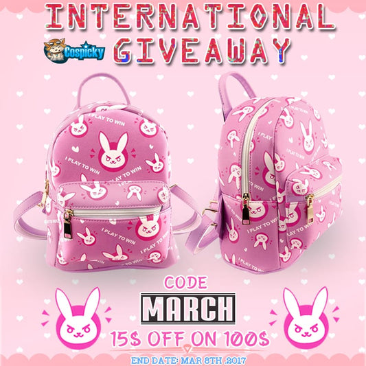 Overwatch D.VA Pink Backpack Giveaway