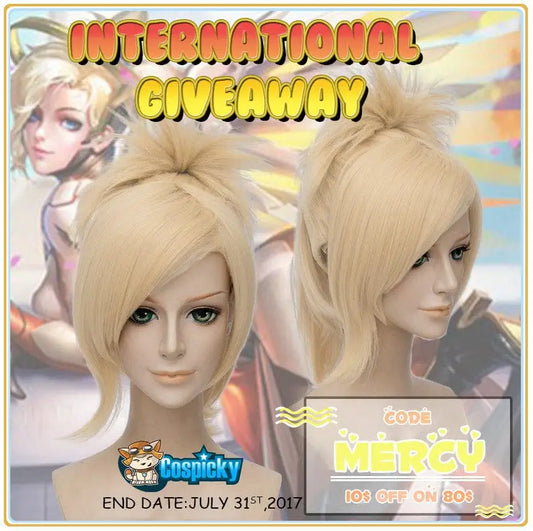 Overwatch Mercy Cosplay Wig Giveaway