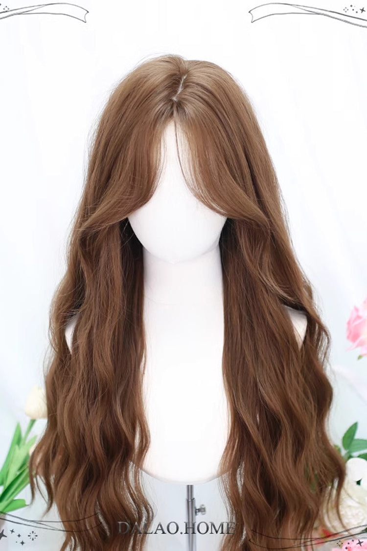 Cocoa Long Wavy Sweet Lolita Wig with Eight Curls