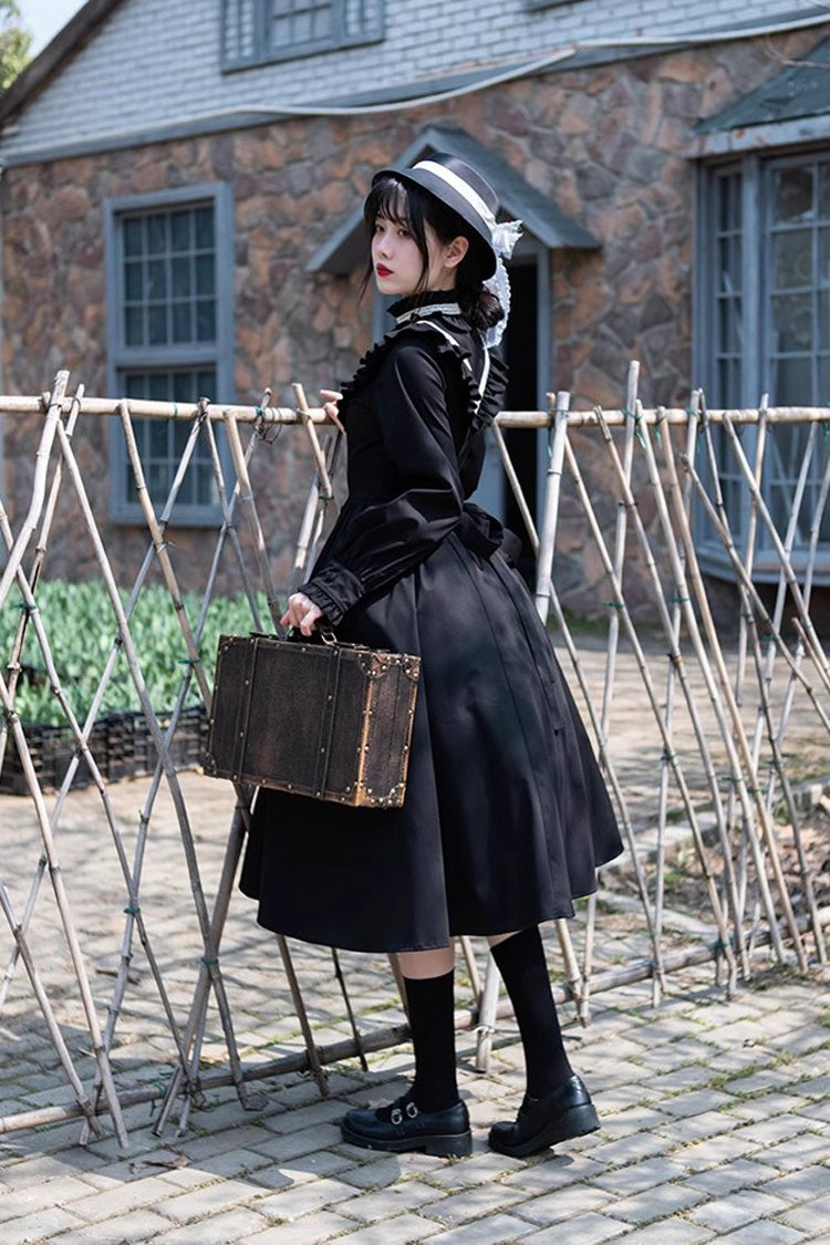 Autumn Winter Stand Collar Long Sleeve Lolita Dress