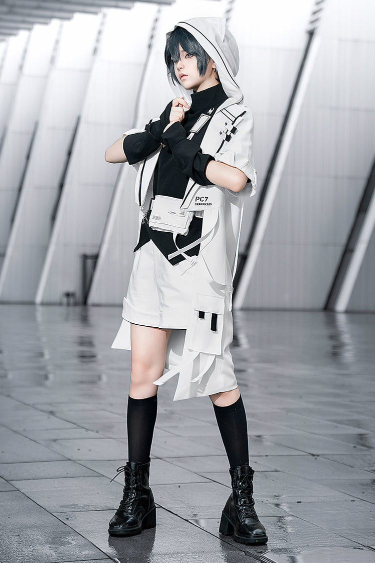 Ivory Cat Ear Prince Coat with Ouji Fashion Style - White Cat